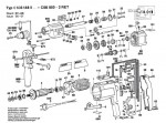Bosch 0 603 148 942 CSB 850-2 RET Percussion Drill 240 V / GB Spare Parts CSB850-2RET
